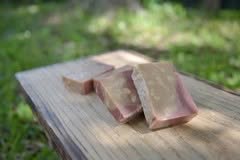 Milking Goats and Making Butters 1 - Bearded Lady Soap Factory goat milk soap outside setting - Bearded Lady Soap Factory
